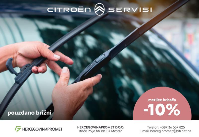 Citroen, Metlice brisača -10% - Zima je sve bliže, iz autokuće Hercegovinapromet sjajna ponuda stiže